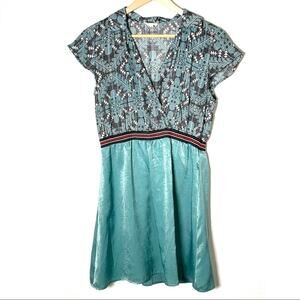 Anthropology Tulle Seafoam green shift dress size medium M B89